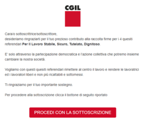 Tutorial firma online referendum CGIL - 2